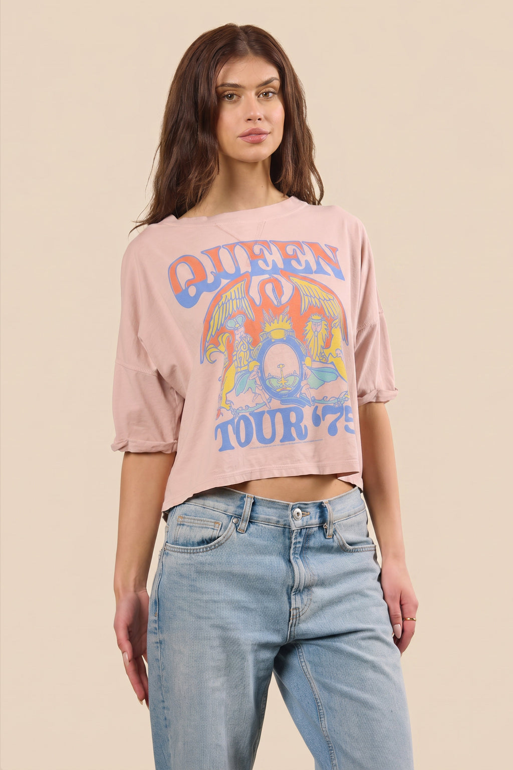 Queen Tour of 1975 Cropped Tee