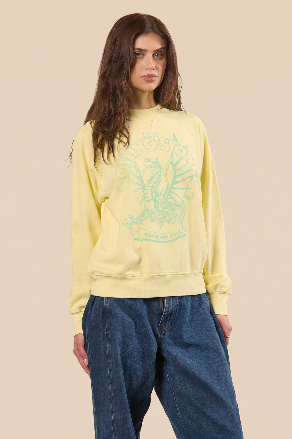 The Rolling Stones Lime Dragon Pullover