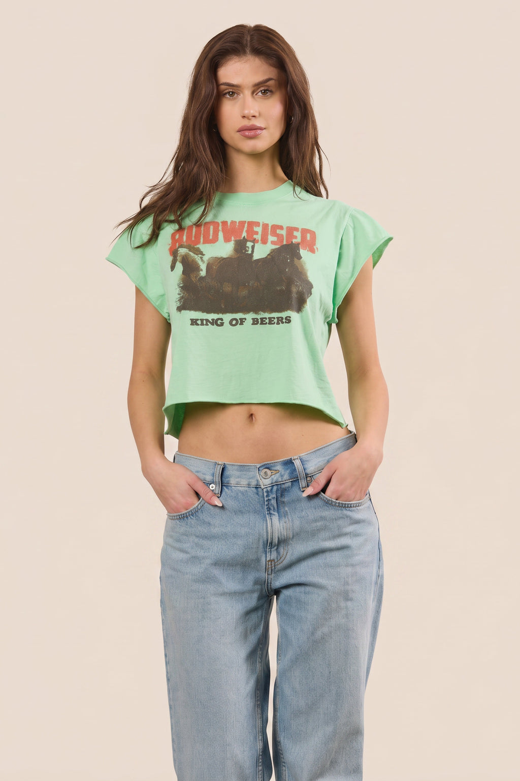 Budweiser Brew Babe Crop Top