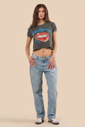 Def Leppard Tour of 1988 Cropped Tee