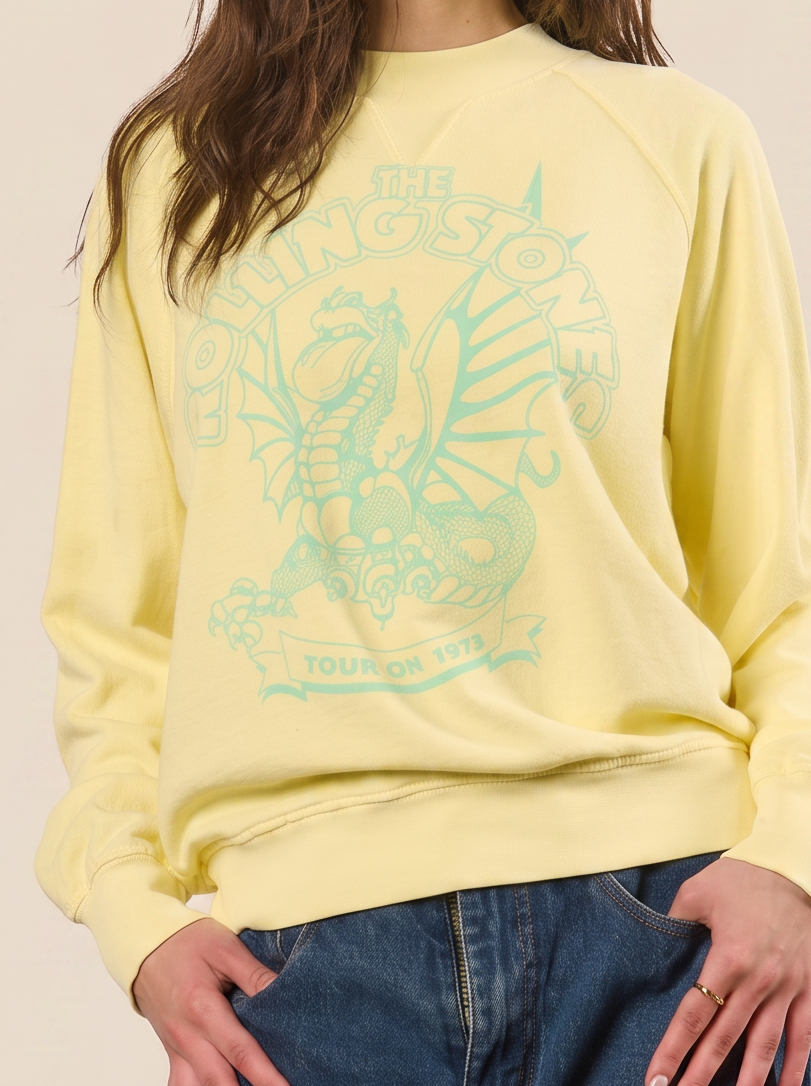 The Rolling Stones Lime Dragon Pullover