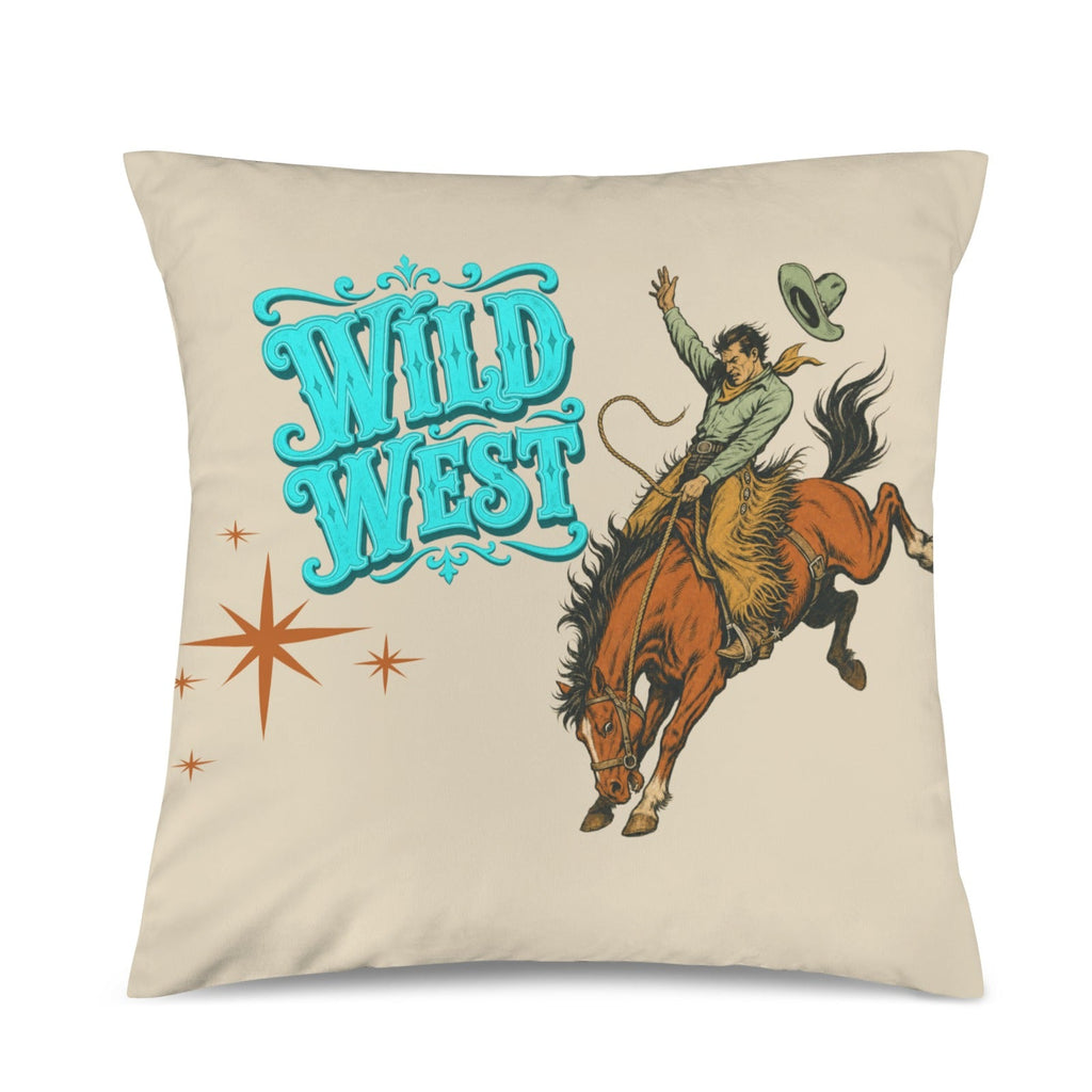The Last Roundup Wild West Throw Pillow Cover Made in America