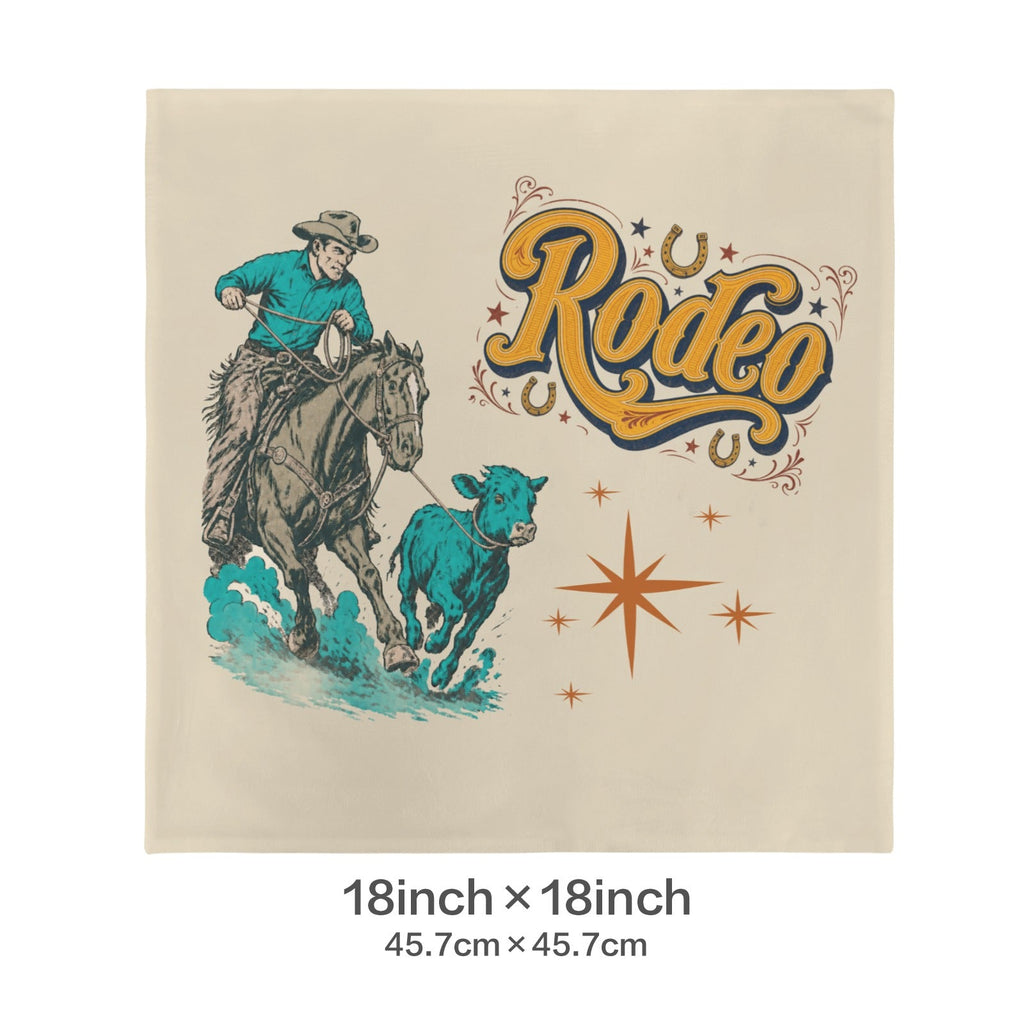 Baha Ranch The Last Roundup Throw Pillow Cover Made in America