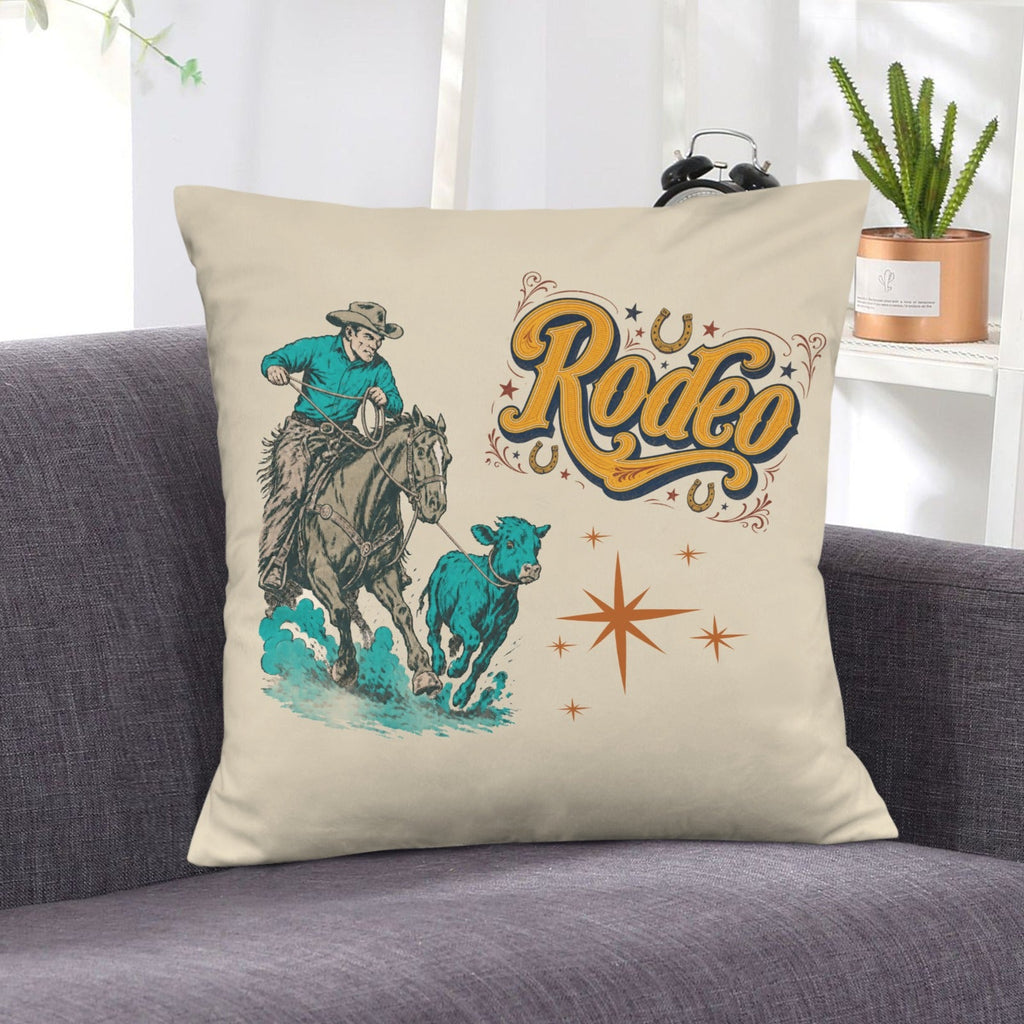 Baha Ranch The Last Roundup Throw Pillow Cover Made in America